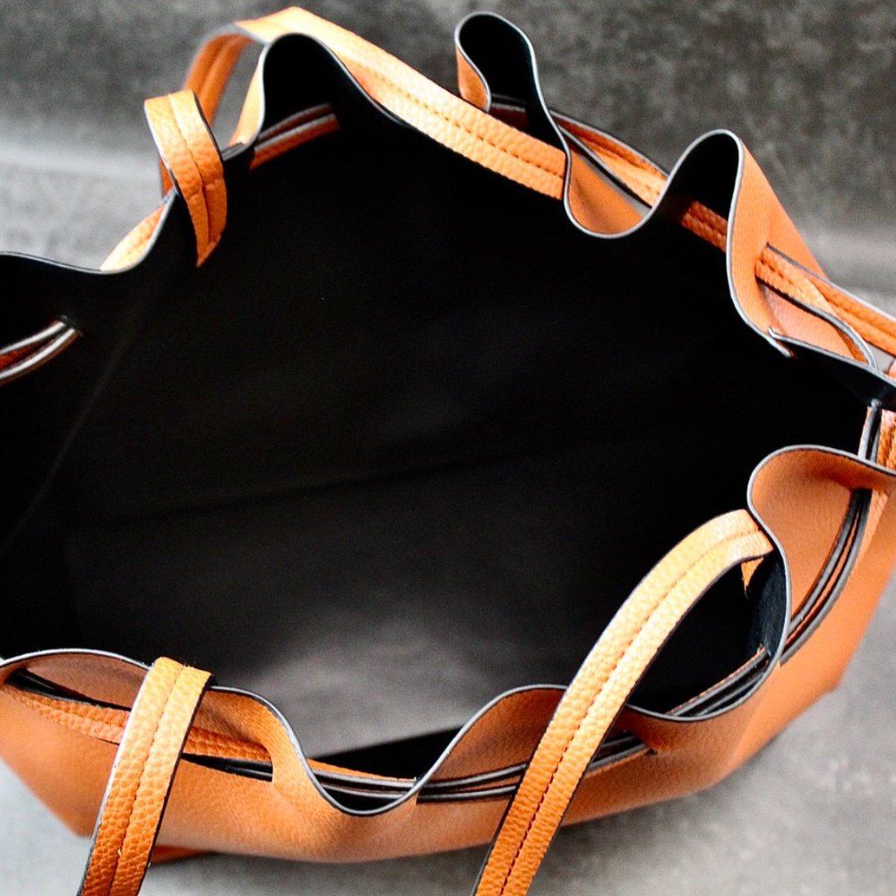Cognac Drawstring bag - Picture 2 of 5